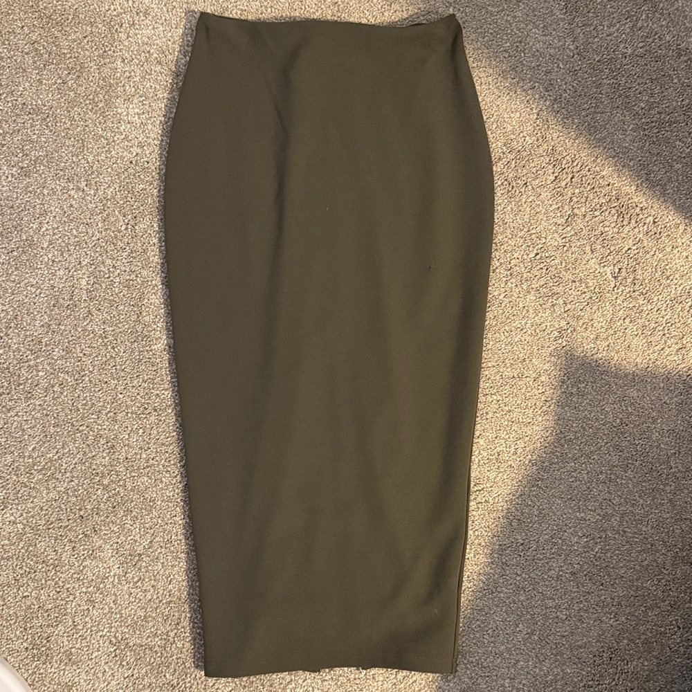 Nookie Dark Green pencil Skirt
